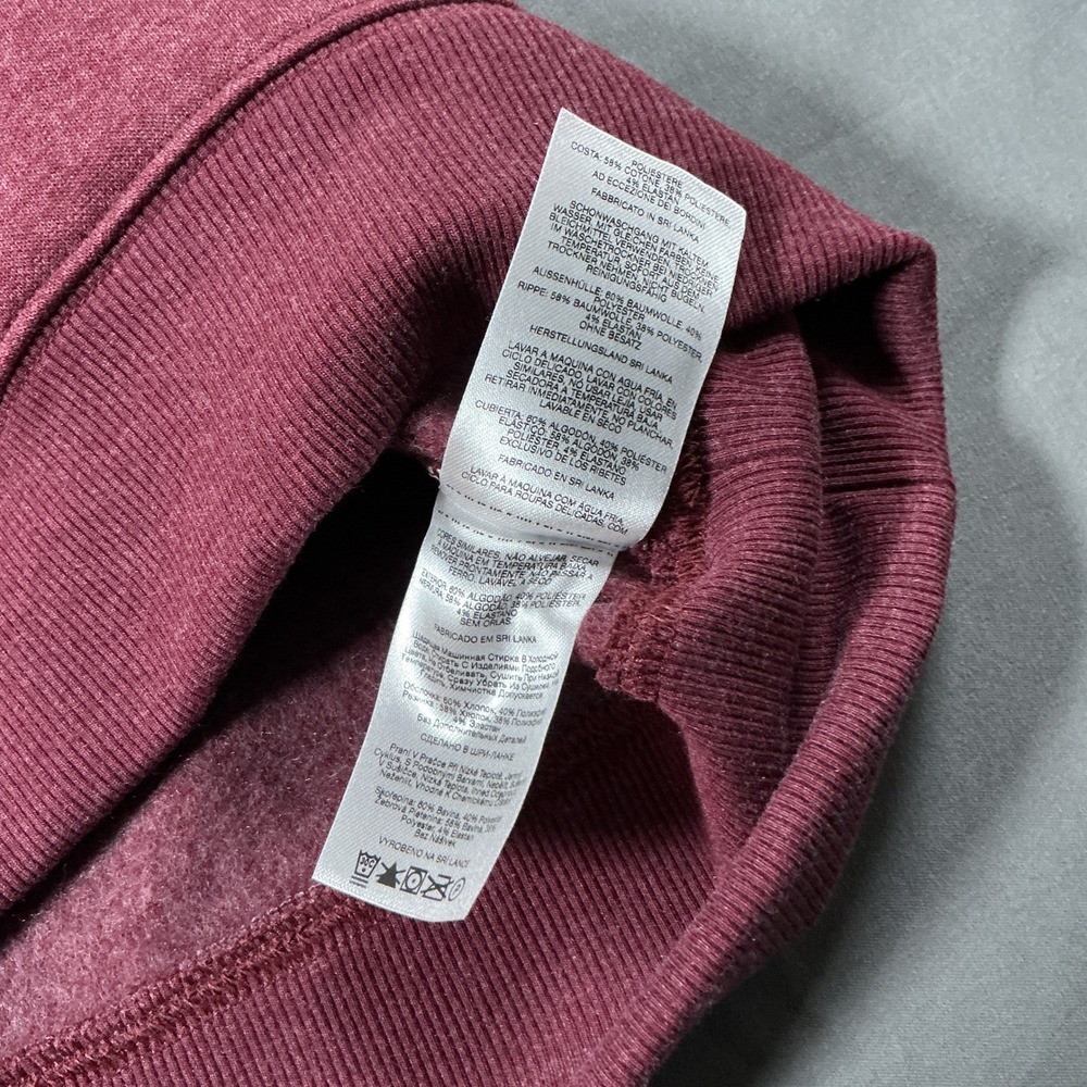 Columbia Hart Mountain II Crew Sweatshirt Mens Small Beet Red Heather AM6769-624 - Picture 10 of 11